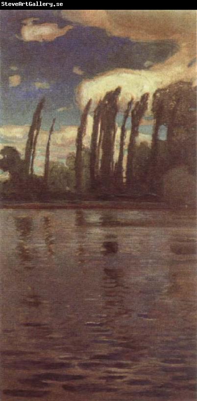 Jan Stanislawski Poplars Beside the River